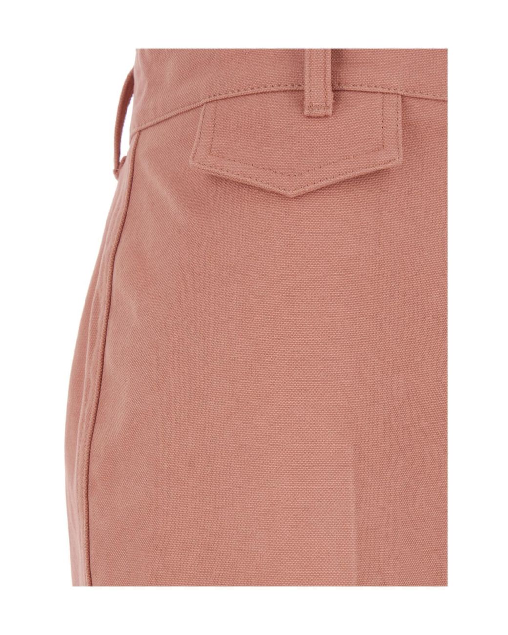 Chloé Pink Chloé Pa 06 High-Rise Flared Pants