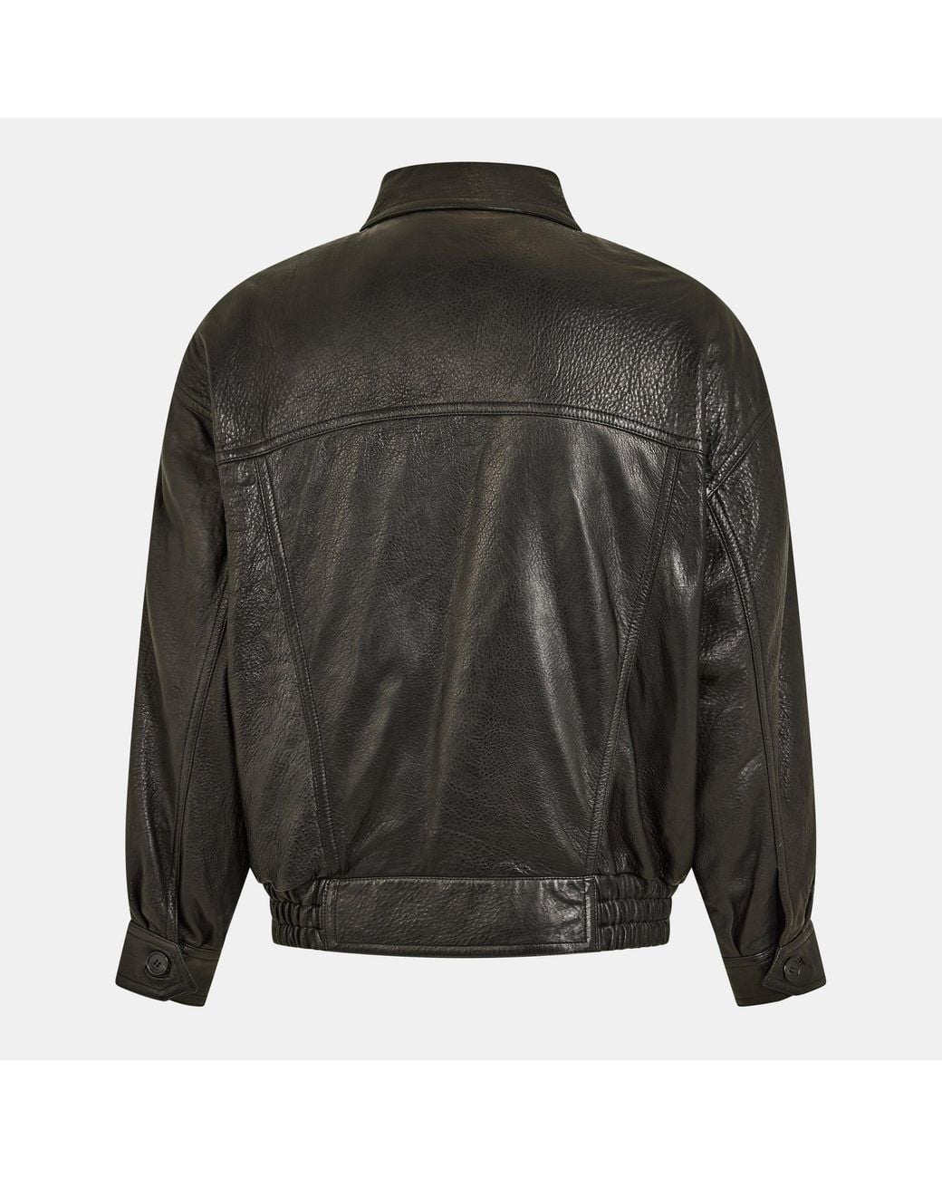 Saint Laurent Black Leather Jacket for men