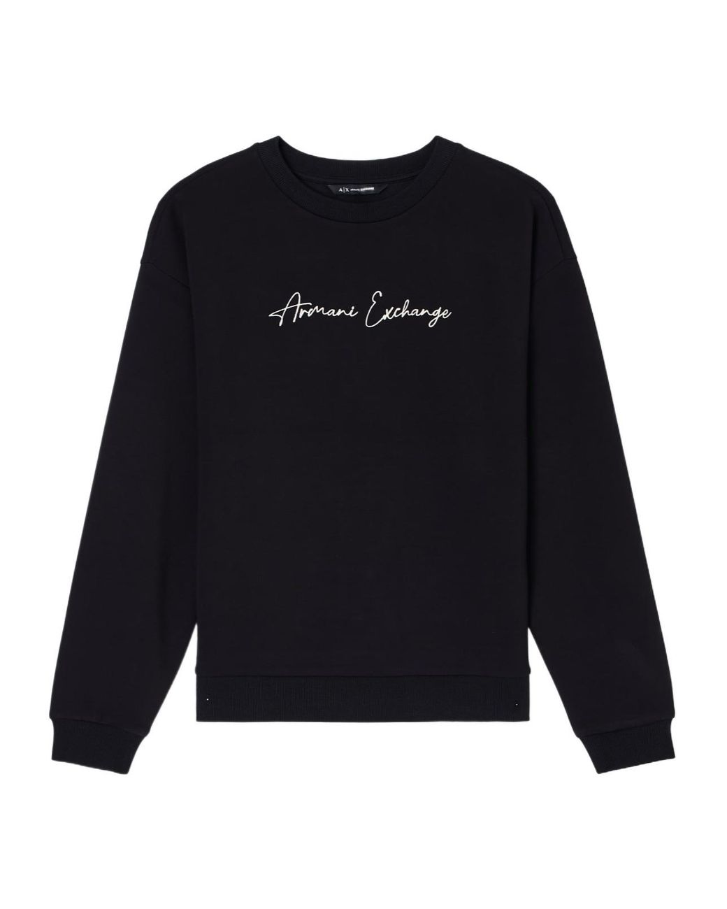 ARMANI EXCHANGE Black Crew-Neck Sweatshirt