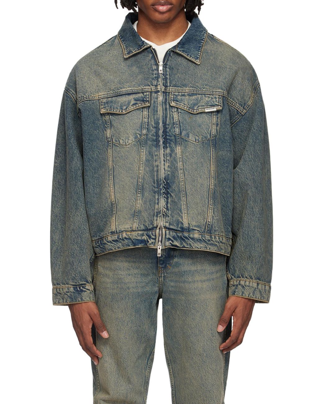 Represent Blue R4 Denim Jacket for men