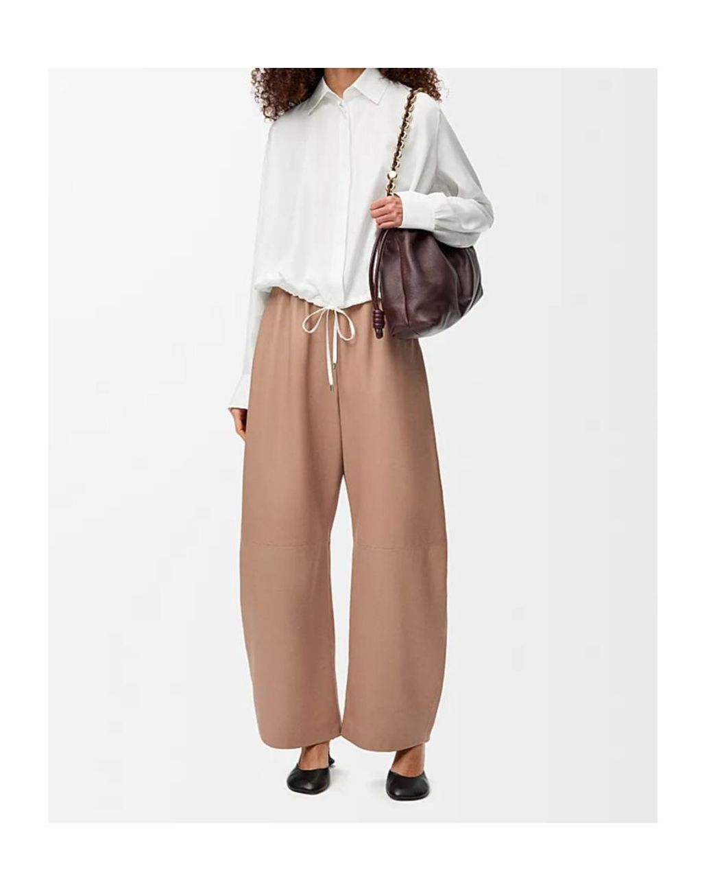 Loewe White Long-Sleeved Buttoned Shirt