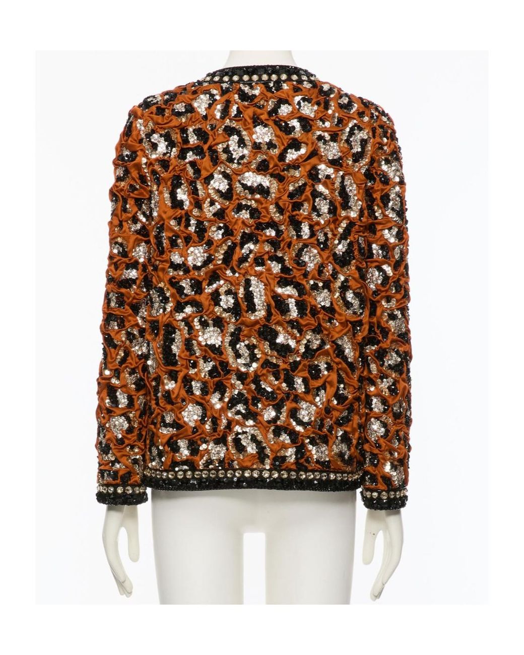 Valentino Brown V-Neck Long-Sleeved Casual Jacket