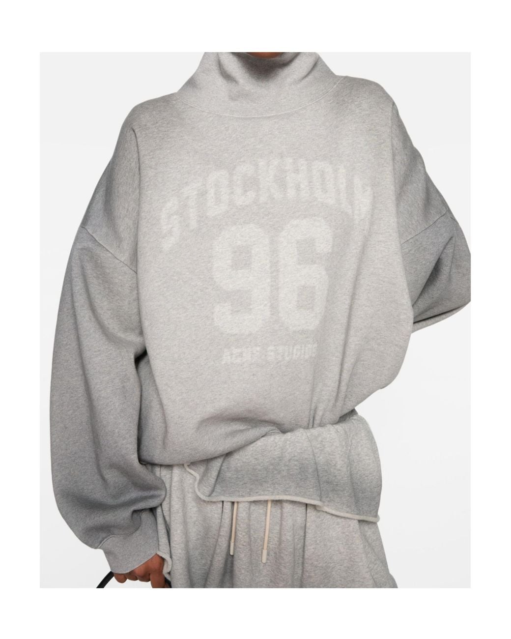 Acne Gray High-Neck Sweater