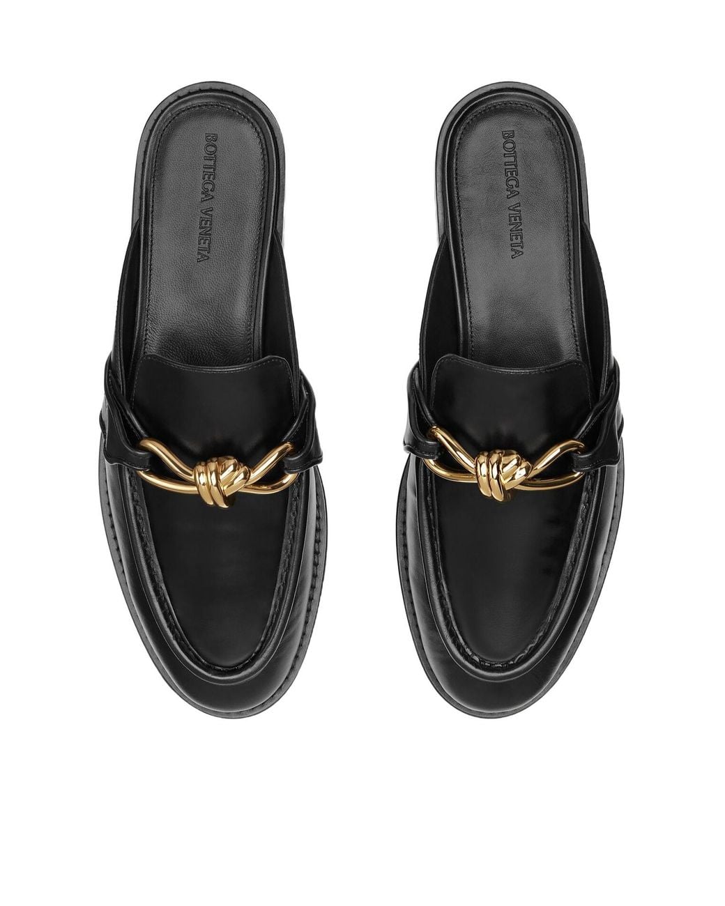 Bottega Veneta Black Astaire Loafers