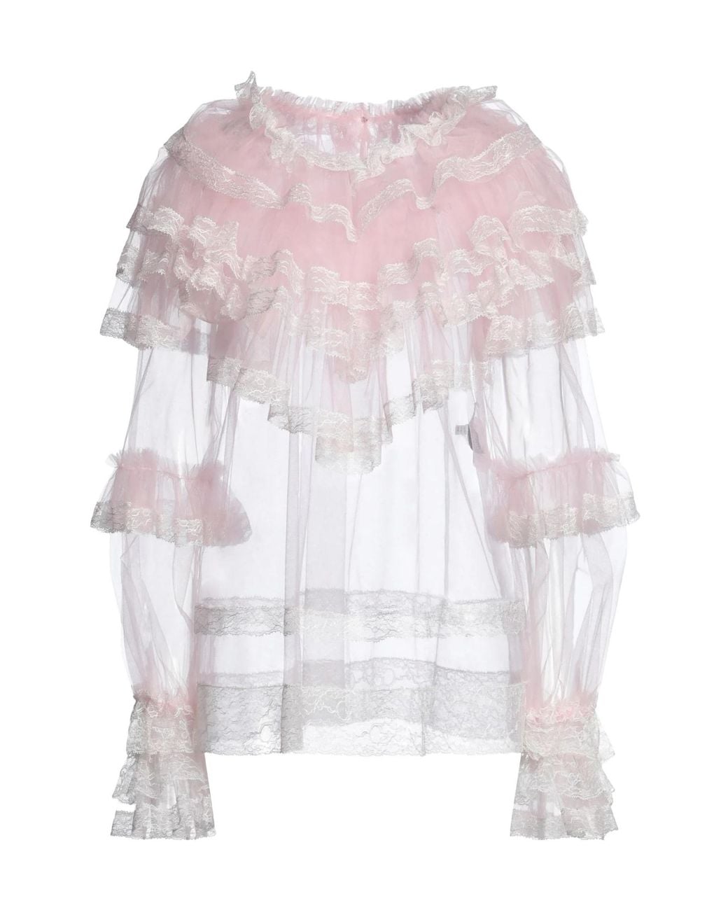 Dolce & Gabbana White Ruched Top