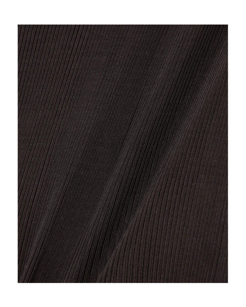 Saint Laurent Purple Laced Ribbed Tank Top