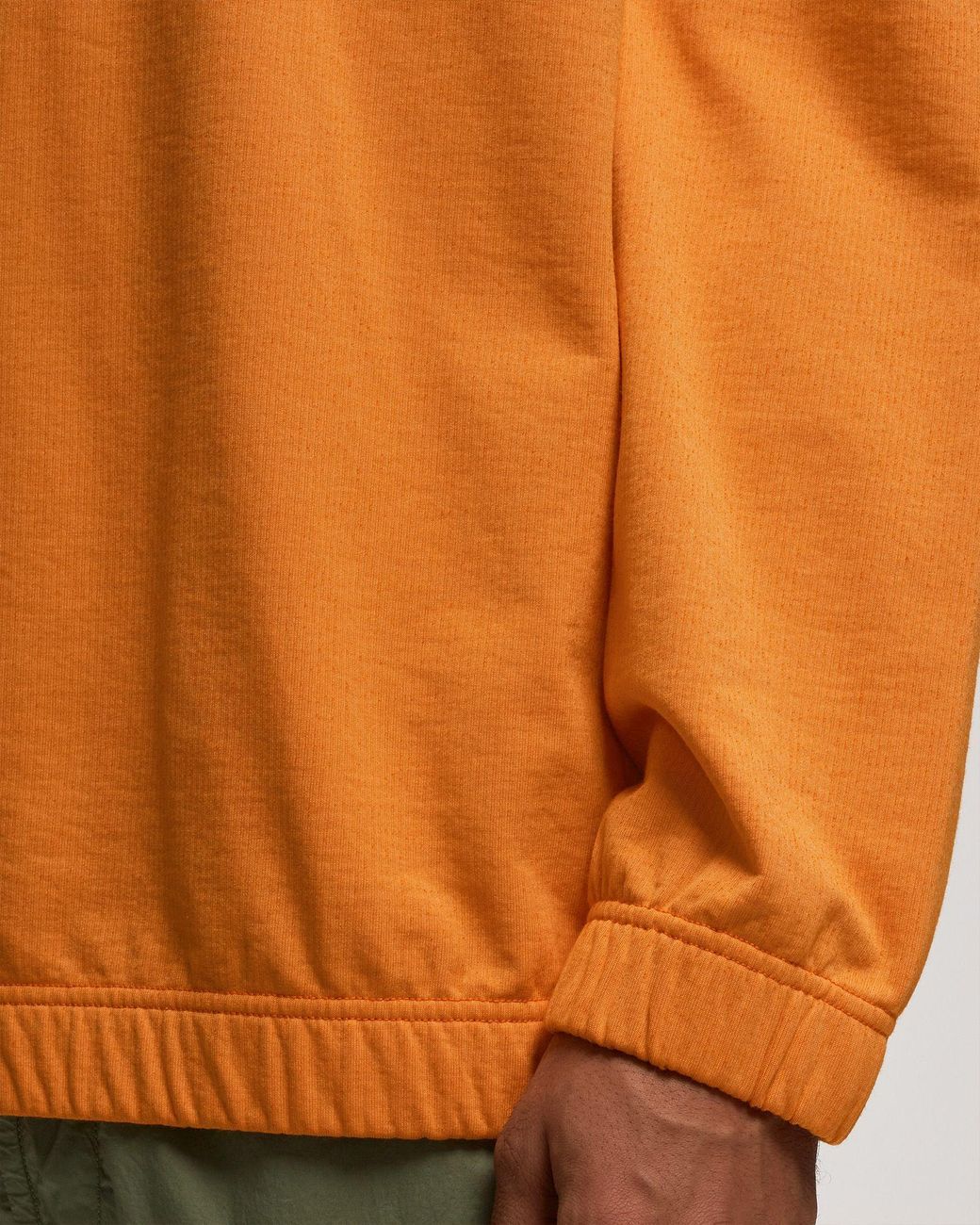 Stone Island Orange Logo-Printed Crewneck Sweatshirt for men