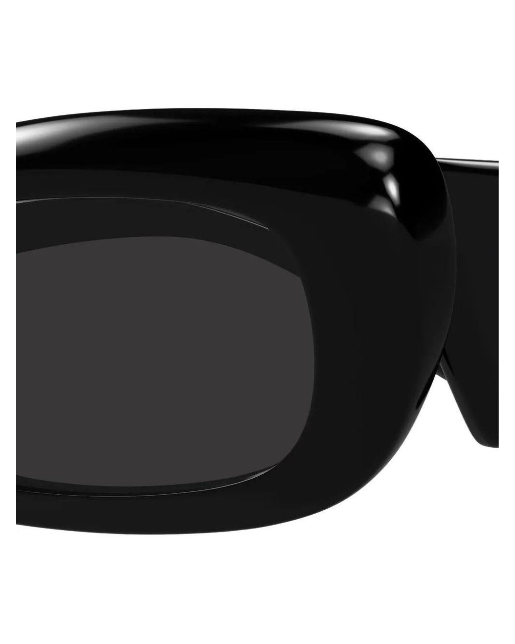 Balenciaga Black Eyewear Rectangular Frame Sunglasses