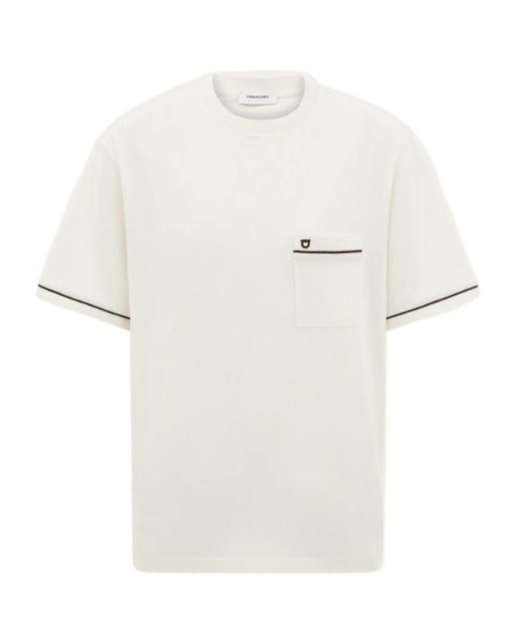 Ferragamo White Ferragamo Gancini T-Shirt