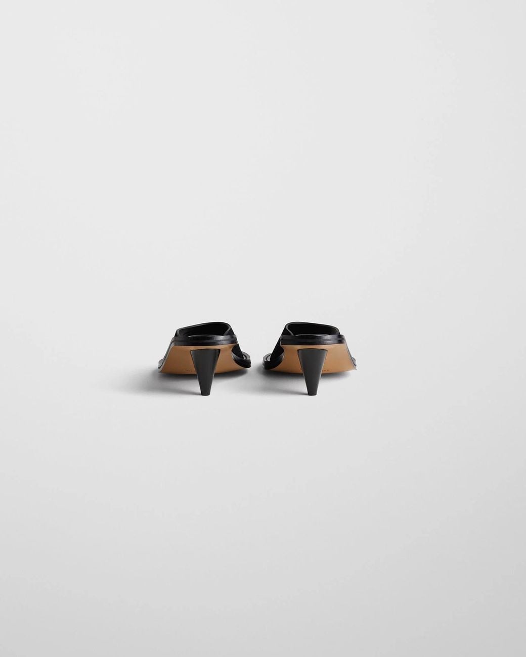 Phoebe Philo Black Round-Toe High-Heeled Sandals