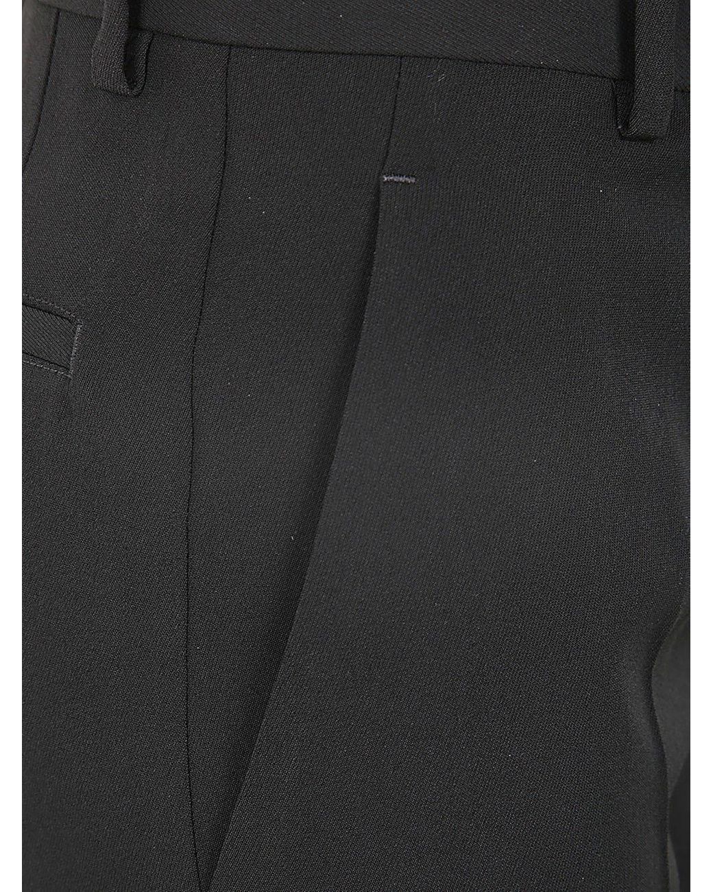 Ann Demeulemeester Black Straight-Leg Trousers