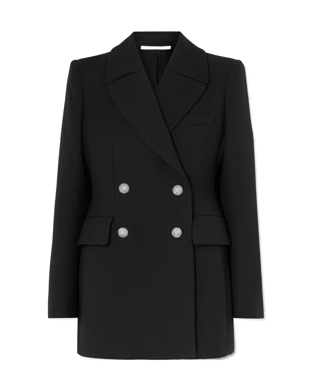 Alessandra Rich Black Double-Breasted Wool Blazer