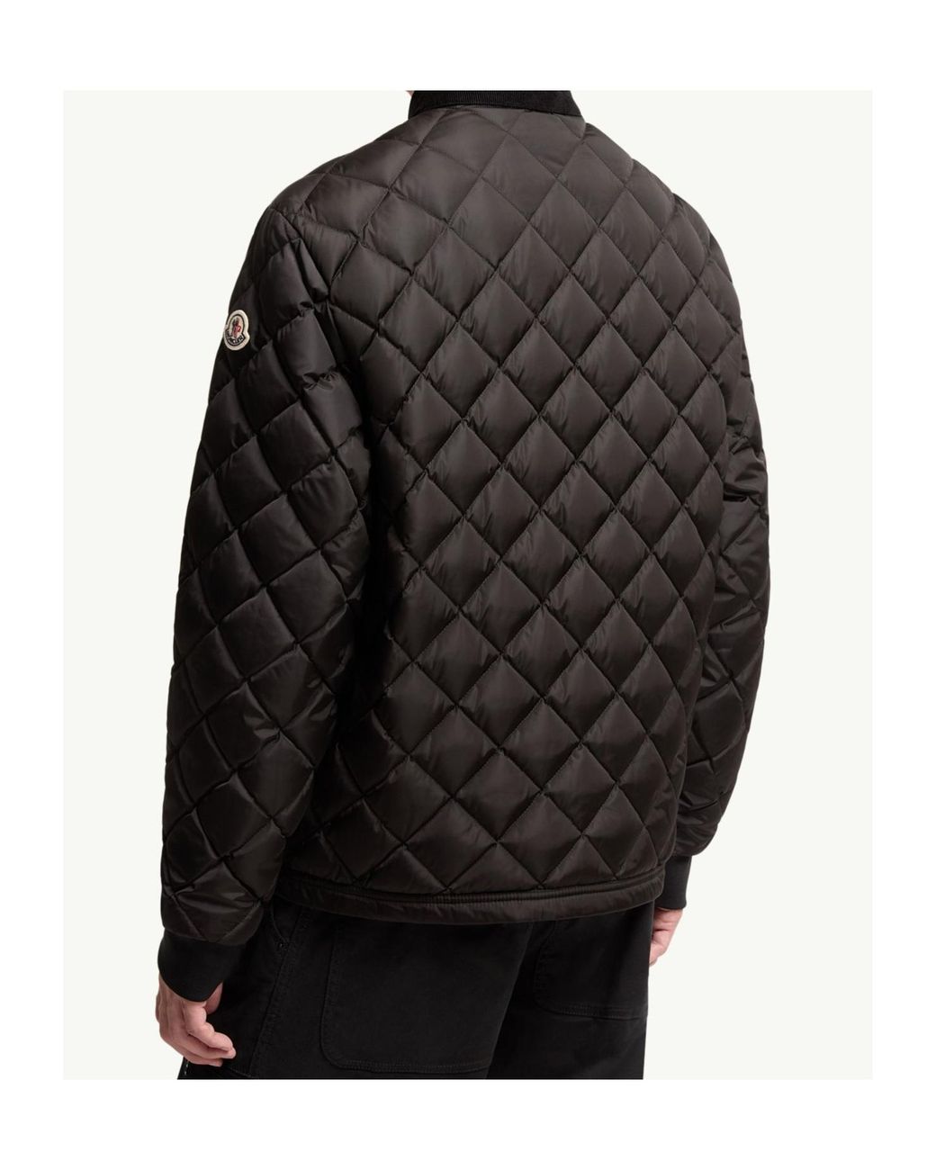 Moncler Black Eclal Quilted Bomber Jacket for men
