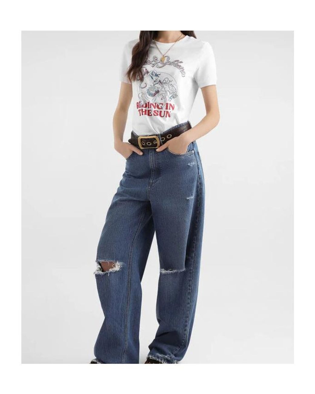 Dolce & Gabbana White Cotton Logo T-Shirt