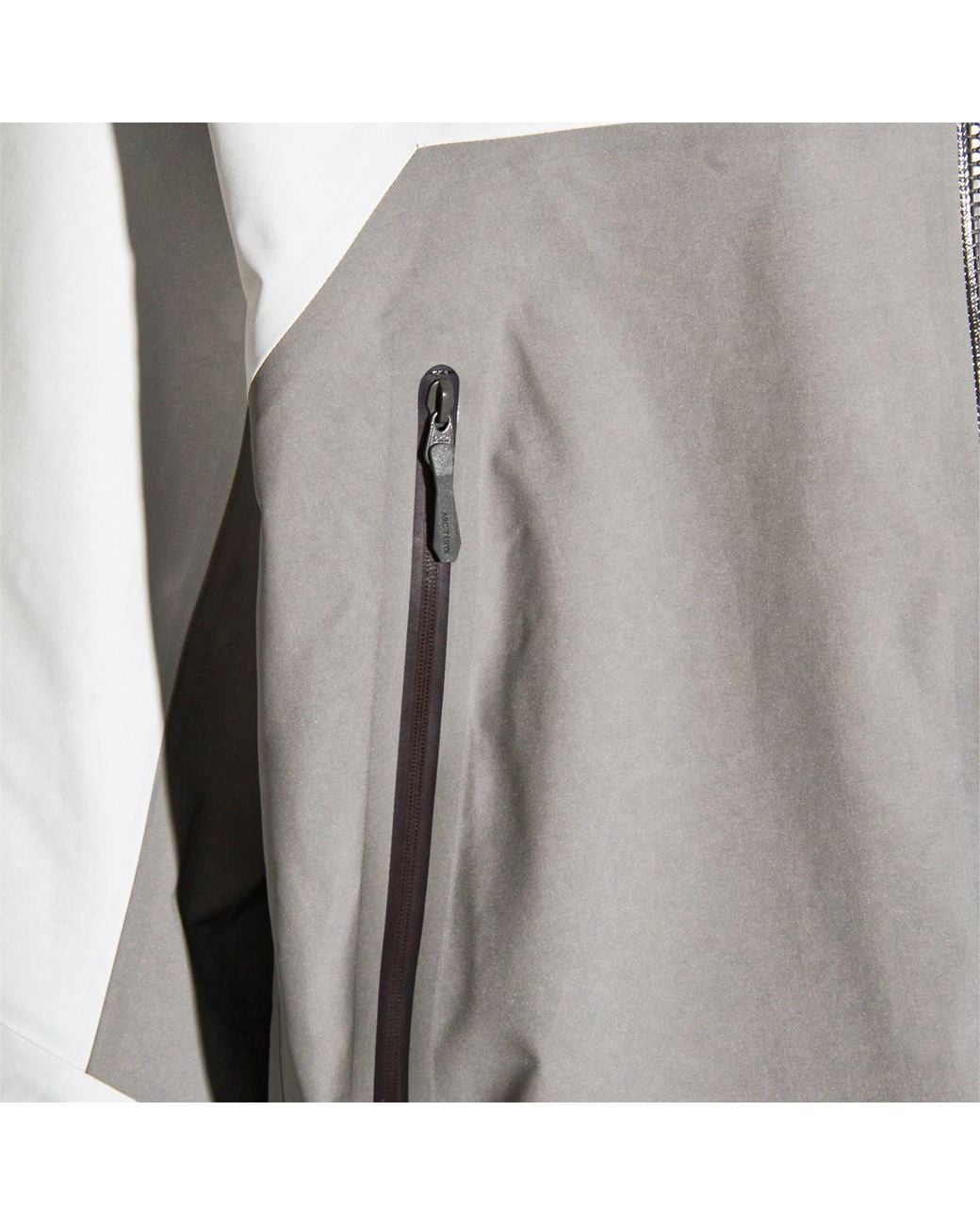 Arc'teryx Gray Colorblock Hooded Jacket for men