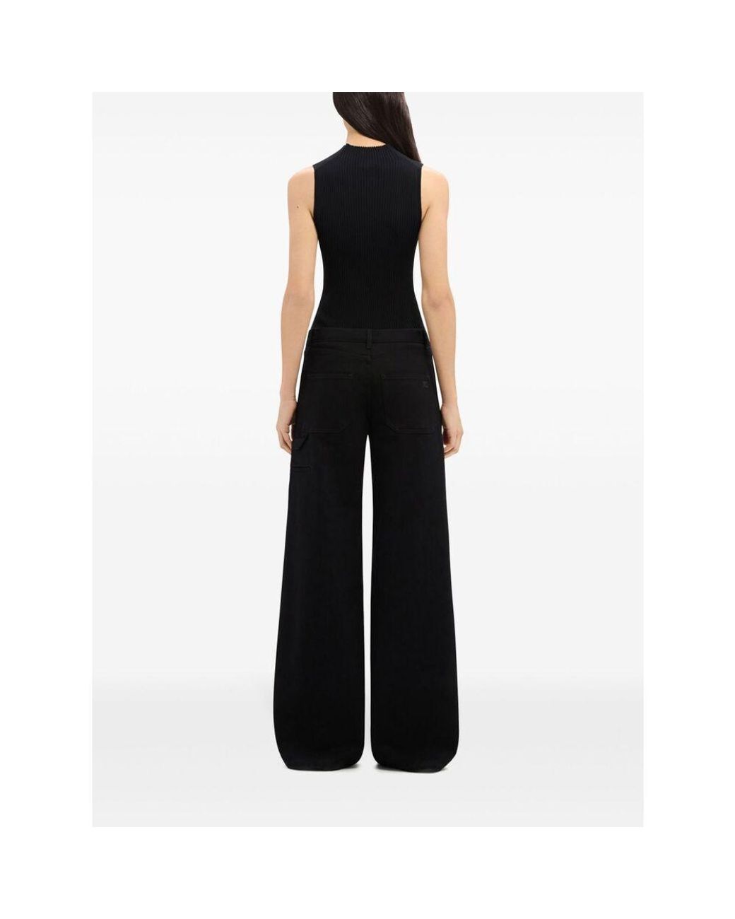 Courreges Multicolor Courrèges Contrast Frame Ribbed Sleeveless Tank Top