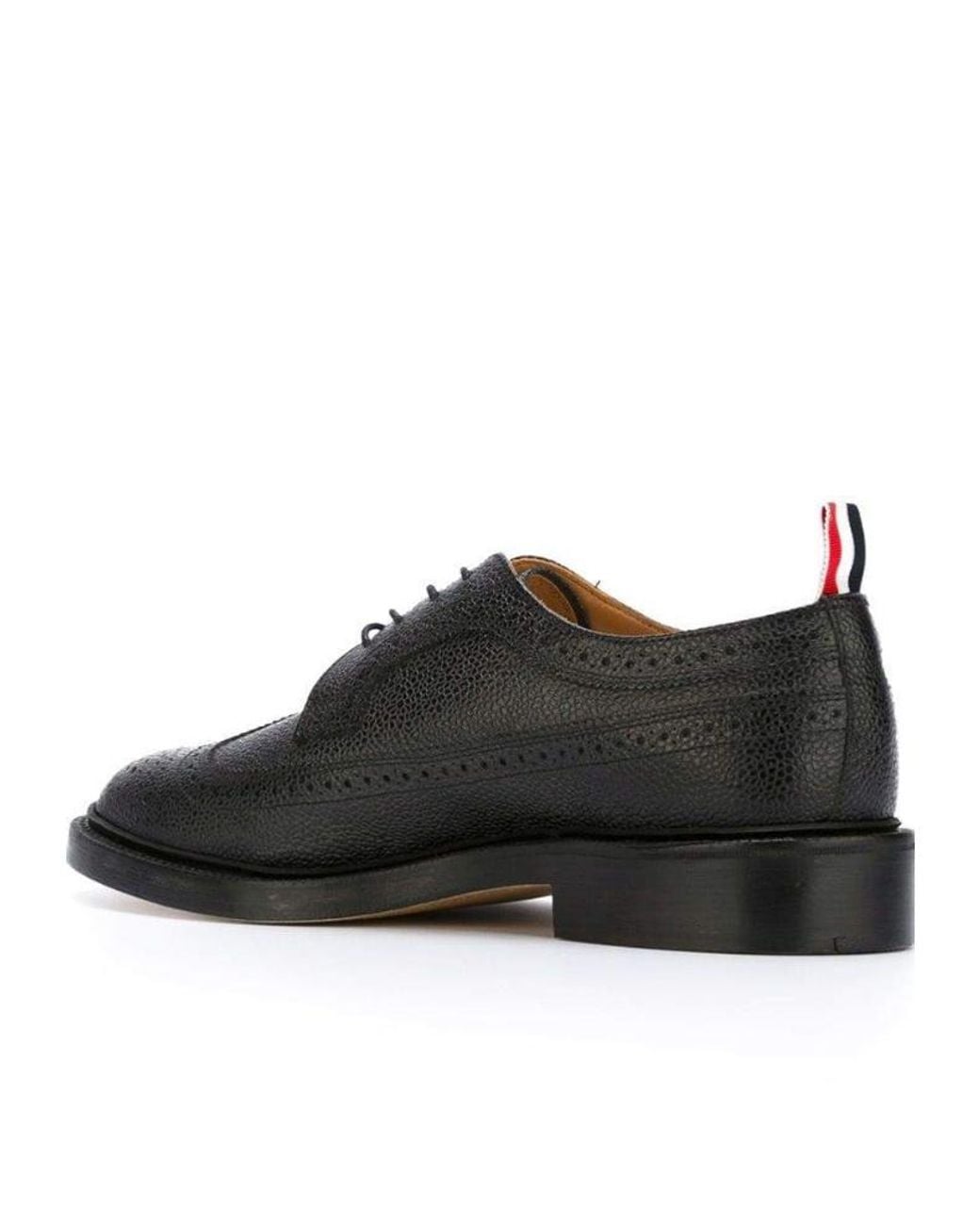 Thom Browne Black Classic Longwing Brogue Shoes for men