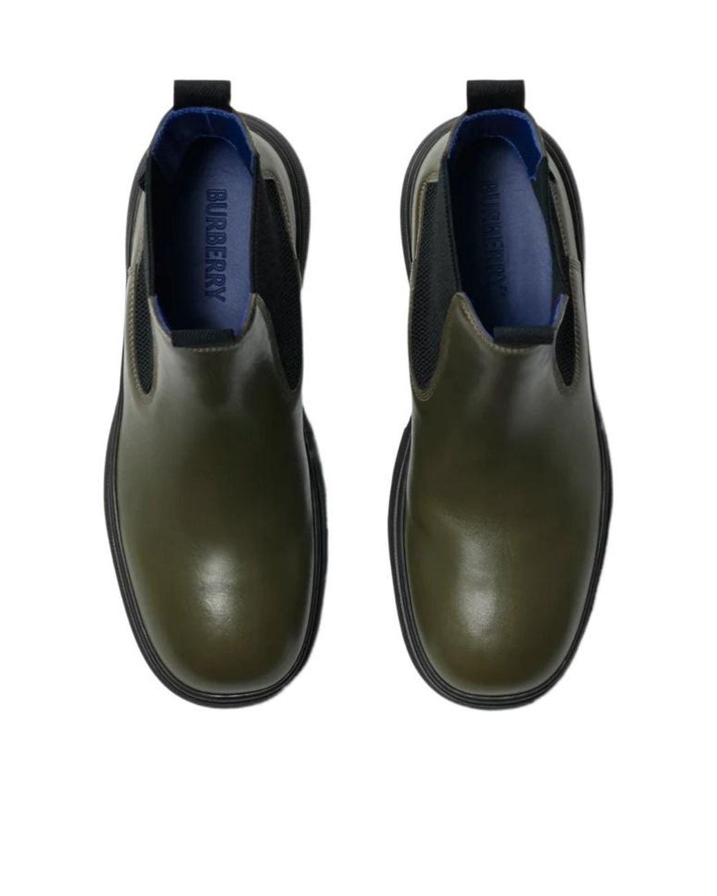 Burberry Black Round-Toe Chelsea Boots