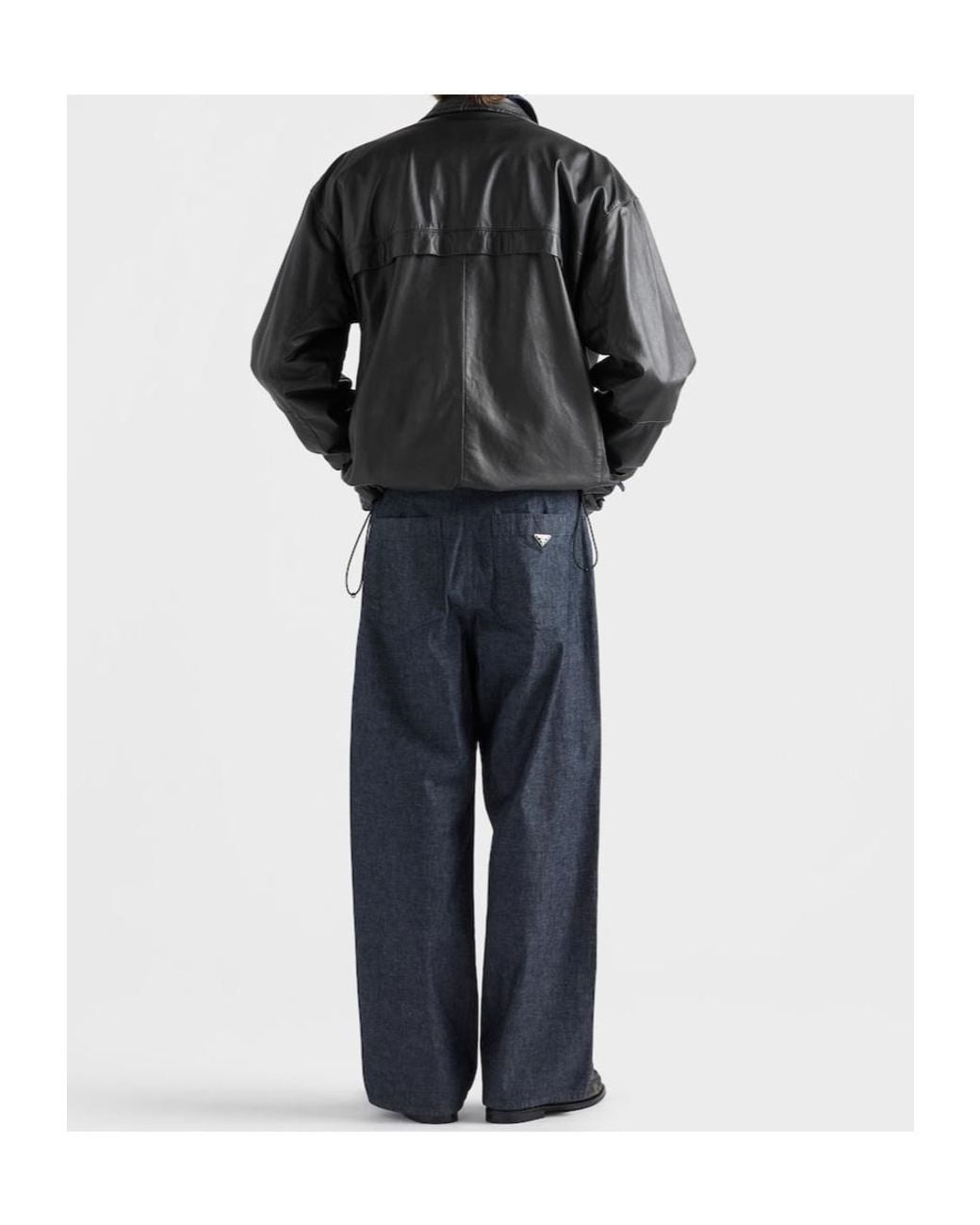 Prada Black Nappa Leather Jacket for men