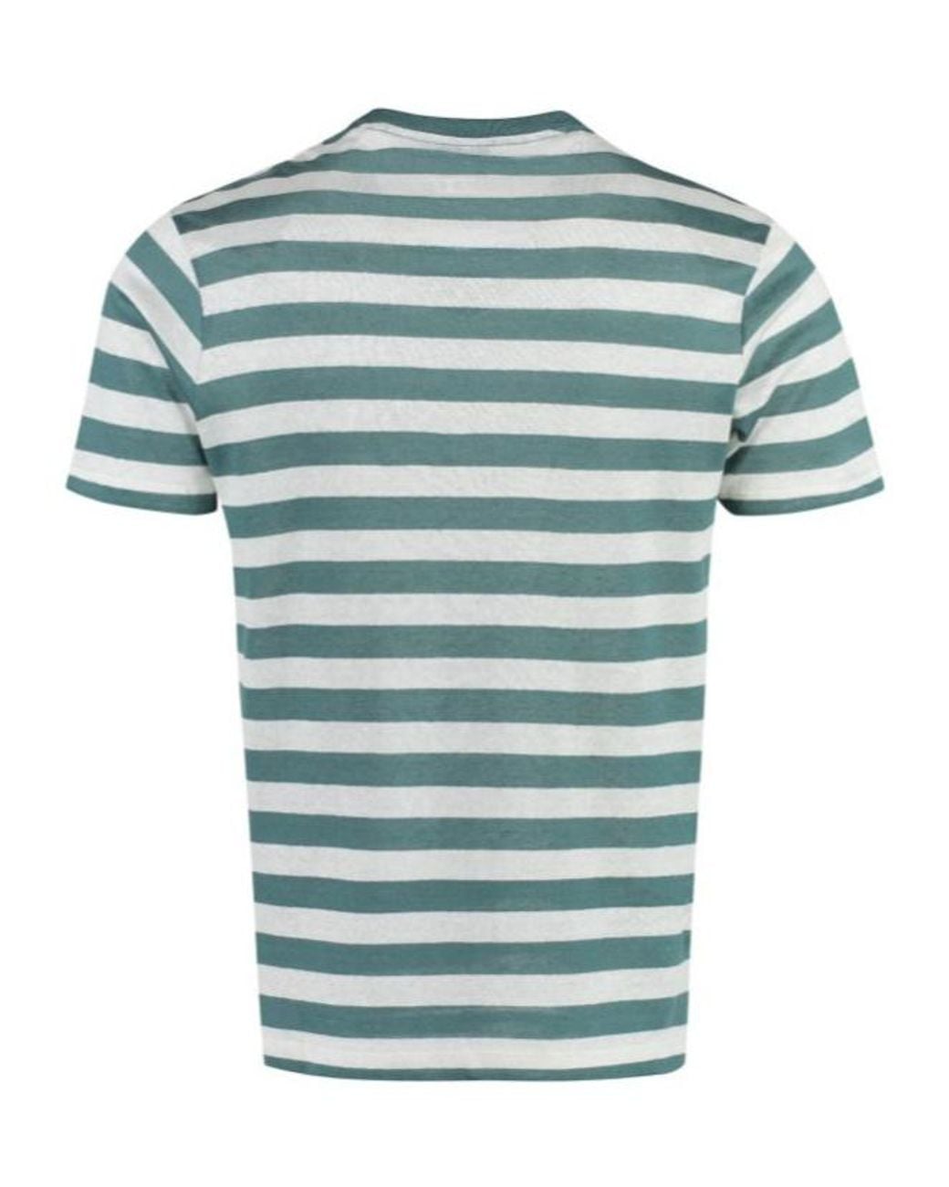 Paul & Shark Blue Striped Crew-Neck T-Shirt for men