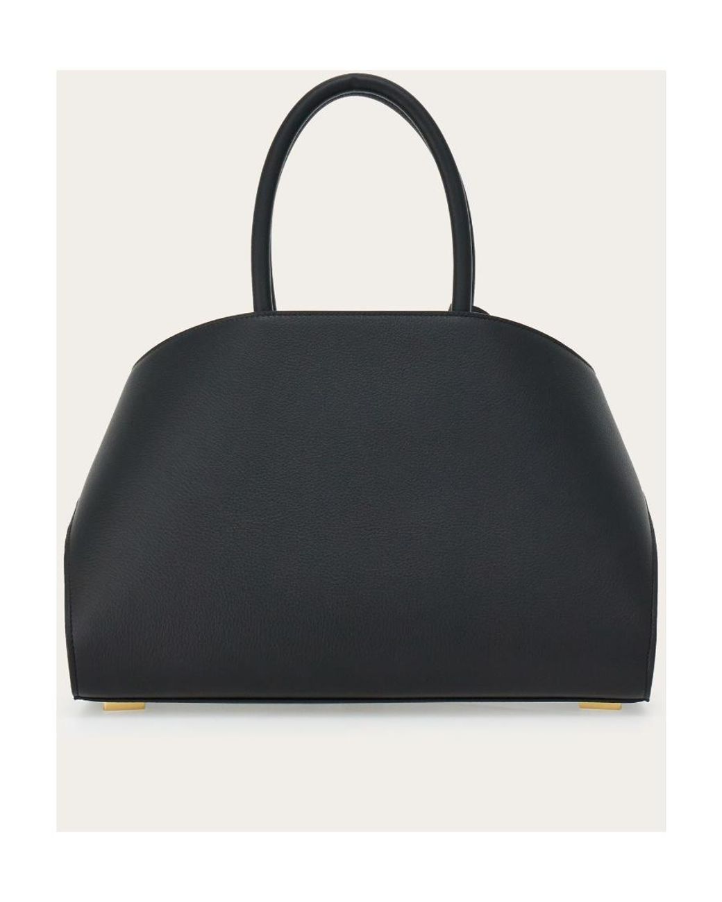 Ferragamo Black Ferragamo Hug Logo Printed Tote Bag