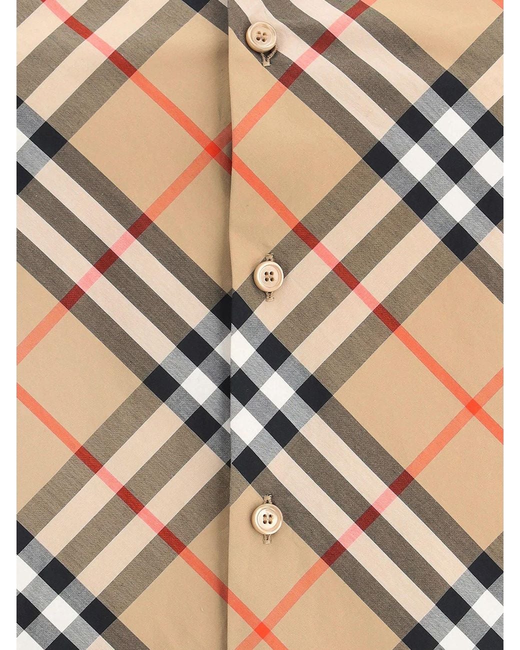 Burberry Multicolor Multicolour Cotton Plaid Shirt