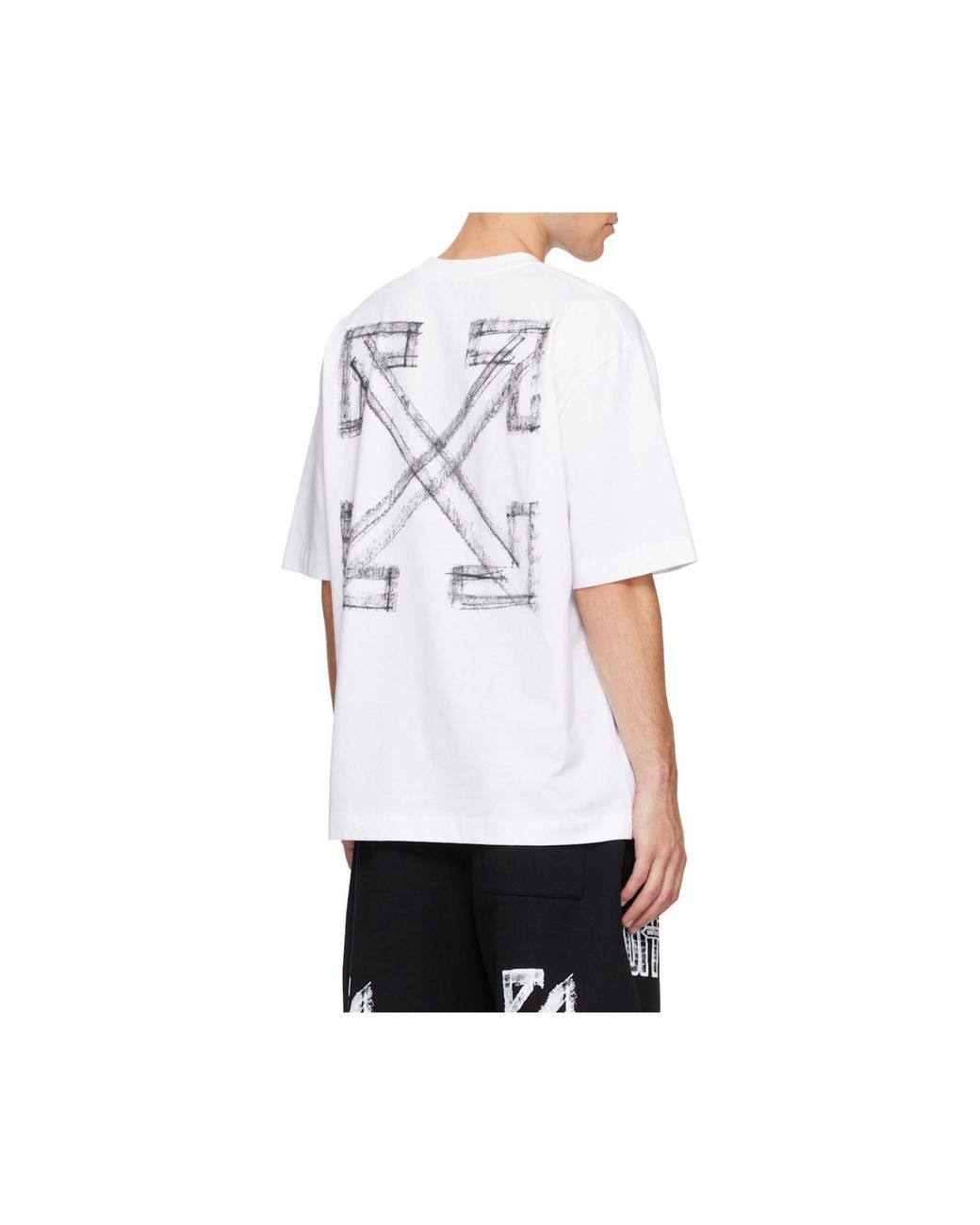 Off-White c/o Virgil Abloh White Crewneck Short-Sleeveled T-Shirt for men