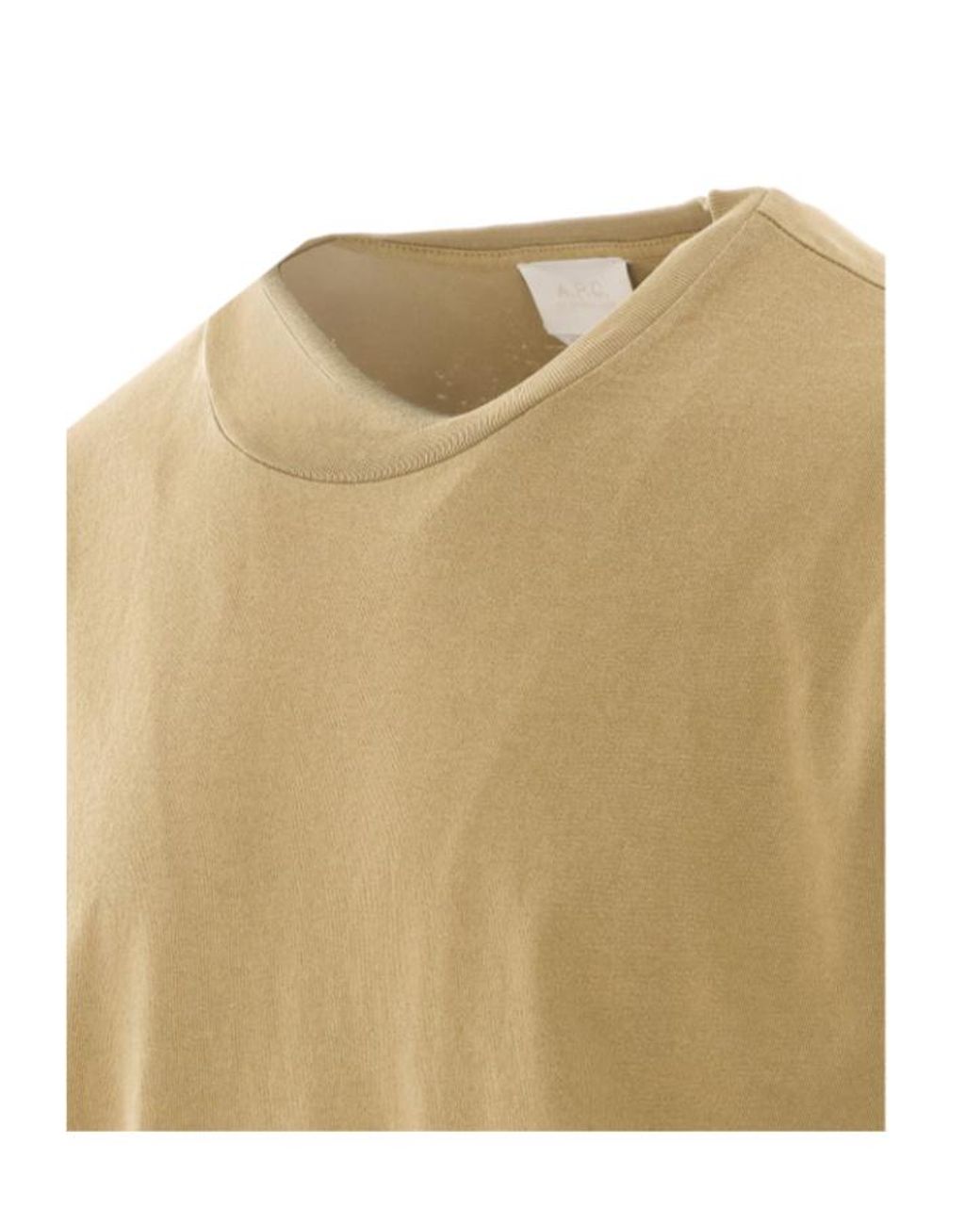 A.P.C. Natural Logo Print T-Shirt for men
