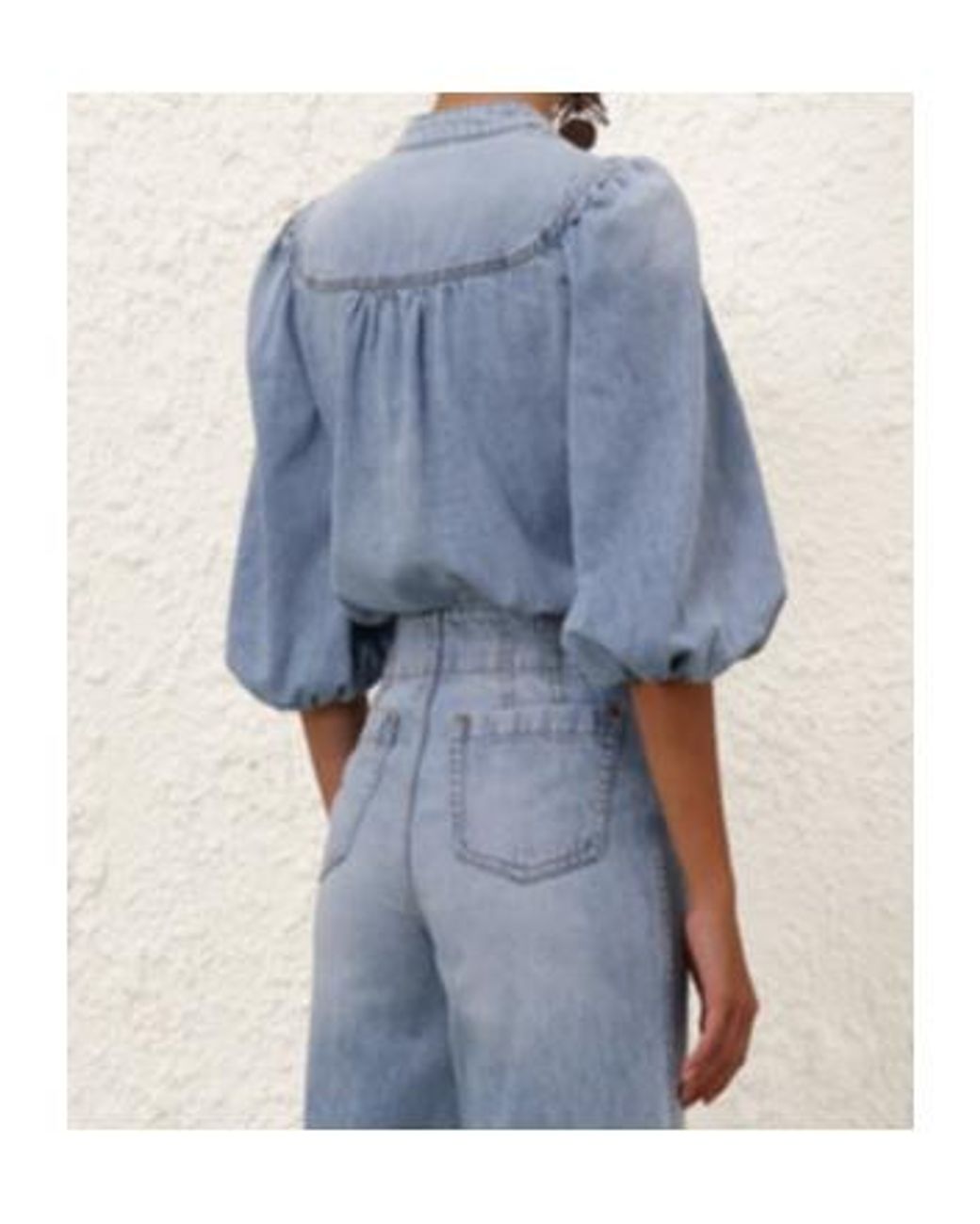 Zimmermann Blue Lucky Denim Blouse