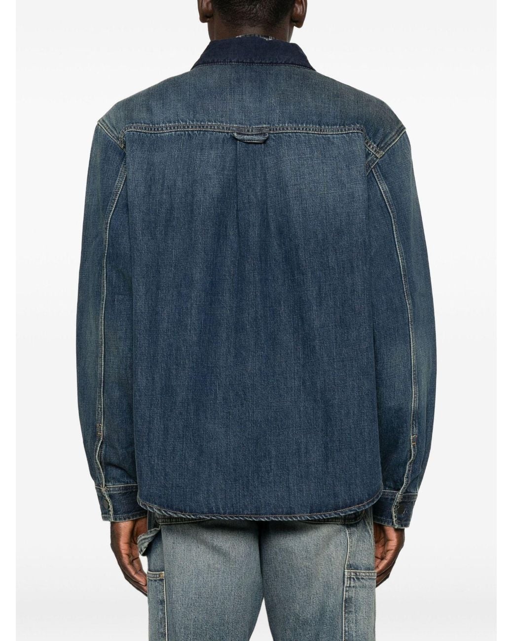 Carhartt Blue Wip Logo Patch Denim Jacket for men