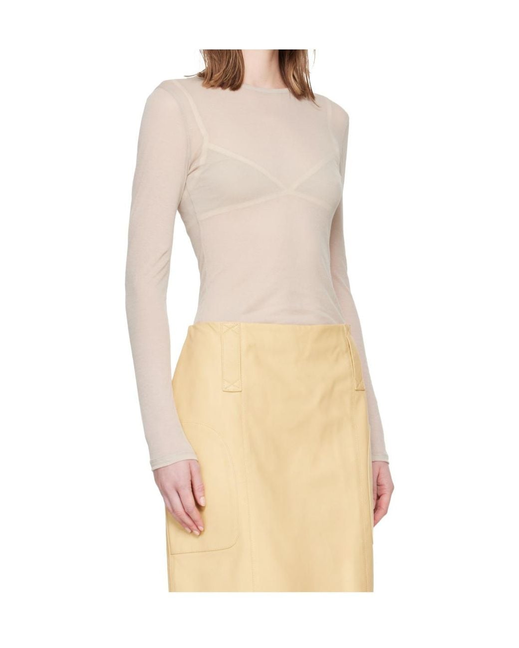 Paloma Wool Natural Long-Sleeve T-Shirt
