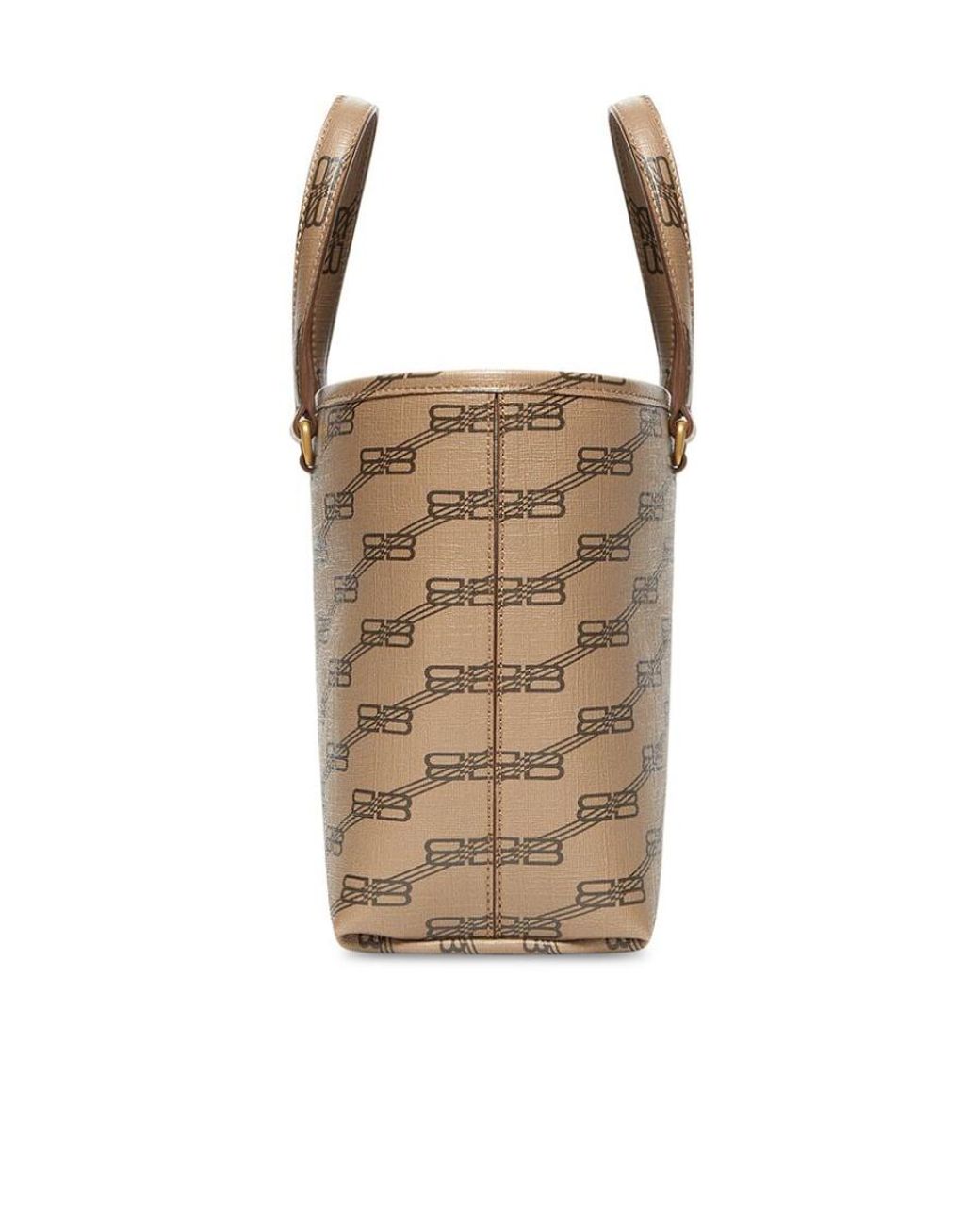 Balenciaga Brown Bb Monogram Tote Bag