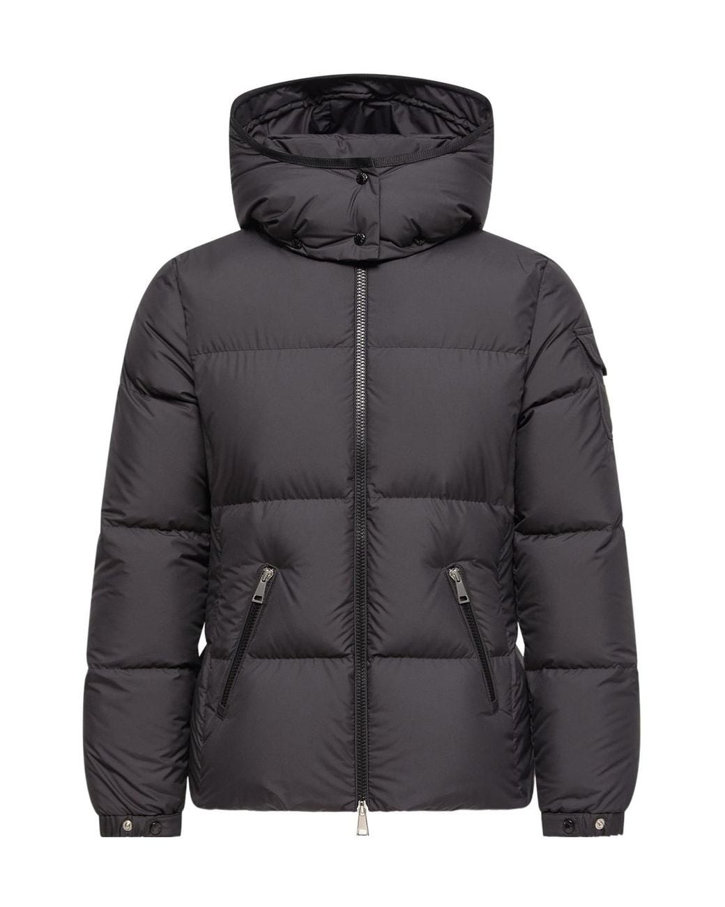 Moncler Black Fourmines Zip-Up Hooded Jacket