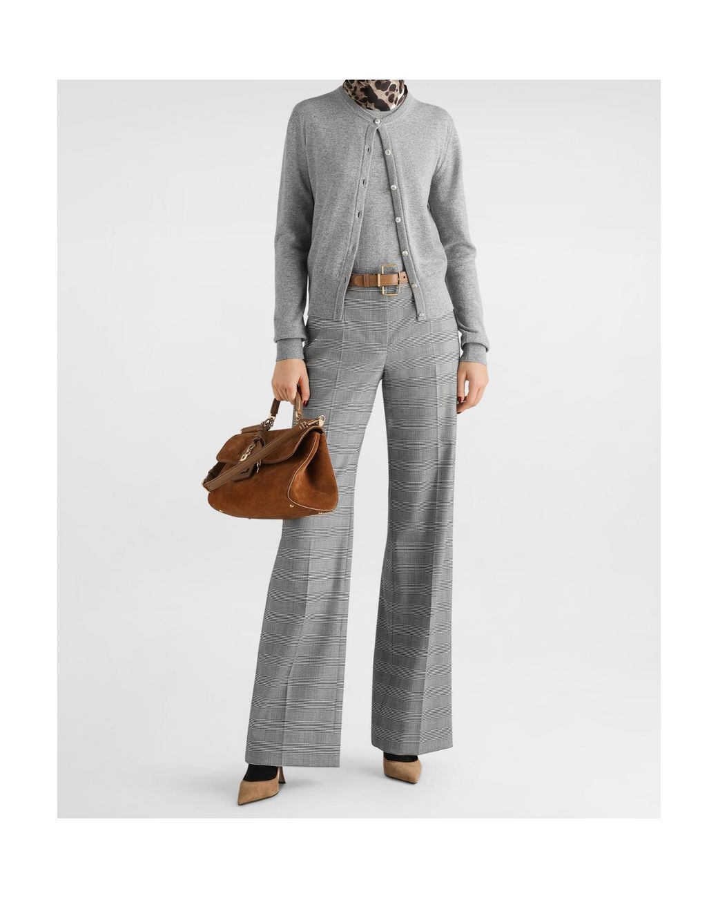 Dolce & Gabbana Gray Cashmere Top