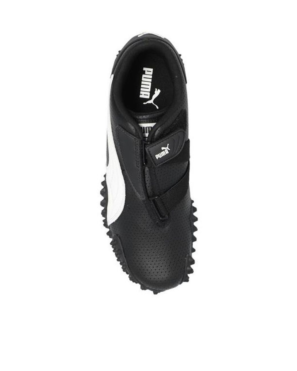 PUMA Black Logo Patch All-Over Patterned Sneakers for men
