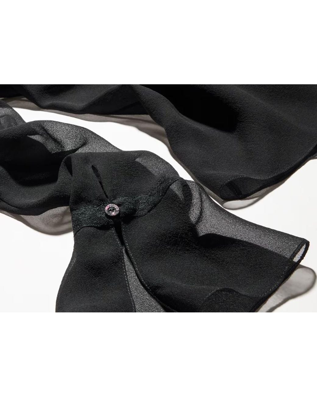 Gucci Black Silk Georgette Shirt