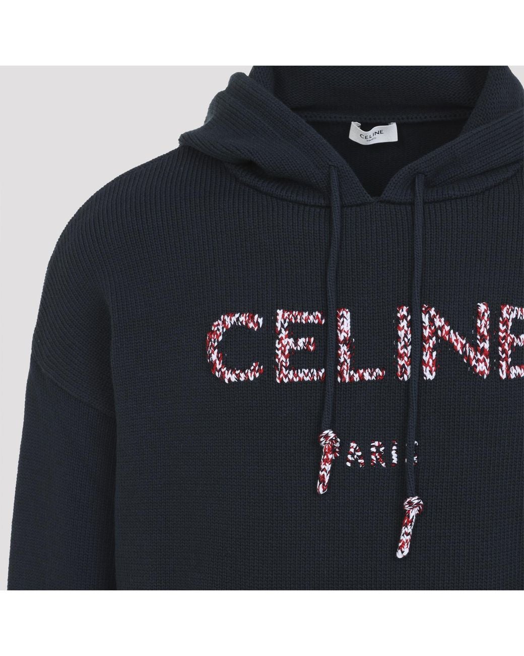 Céline Blue Hooded Sweater for men
