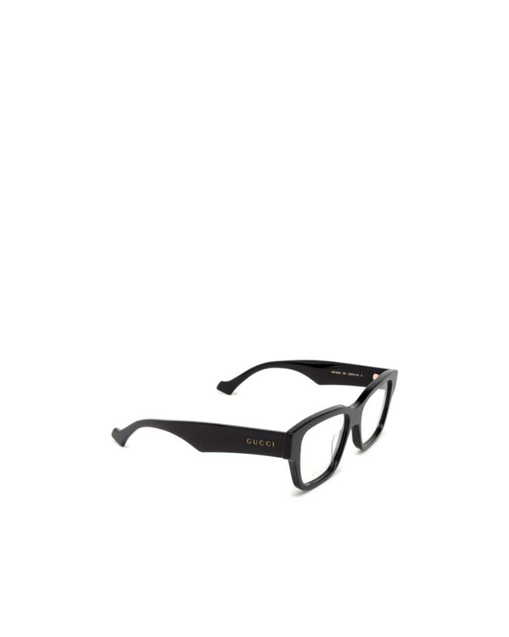Gucci White Eyewear Rectangle Frame Glasses for men