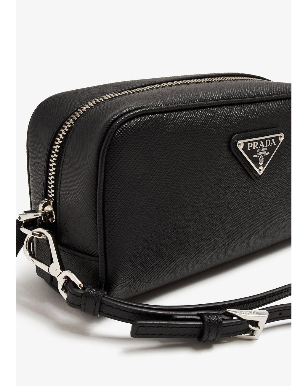 Prada Black Zippered Clutch for men