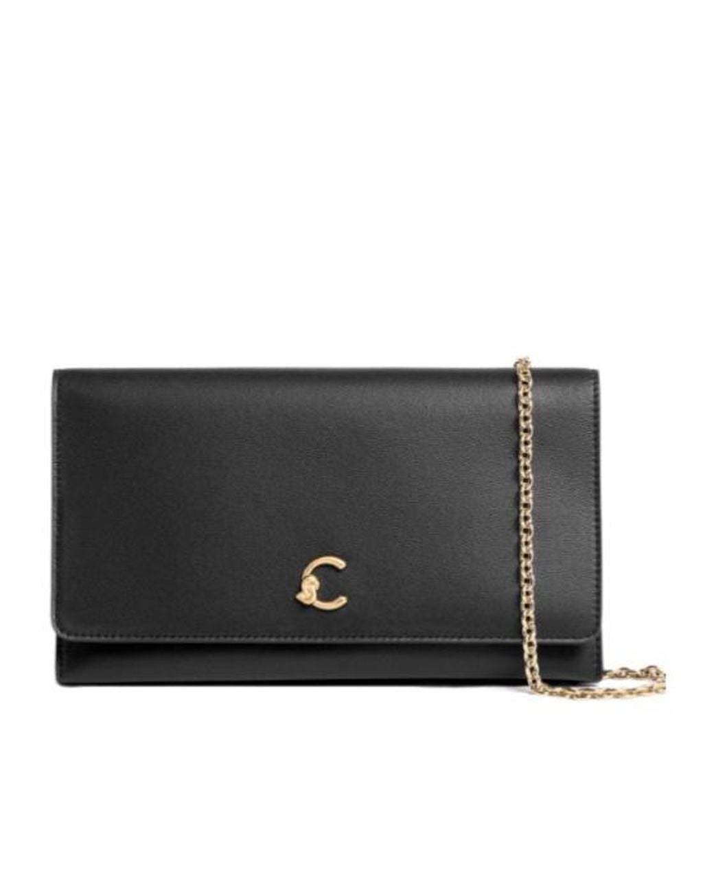 Coccinelle Black Mini C-Me Light Logo-Plaque Cross Body Bag