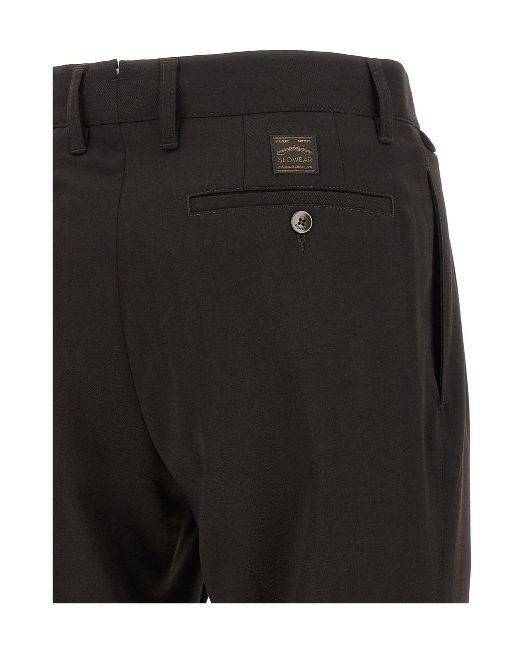 Incotex Black Pleated Straight-Leg Pants for men