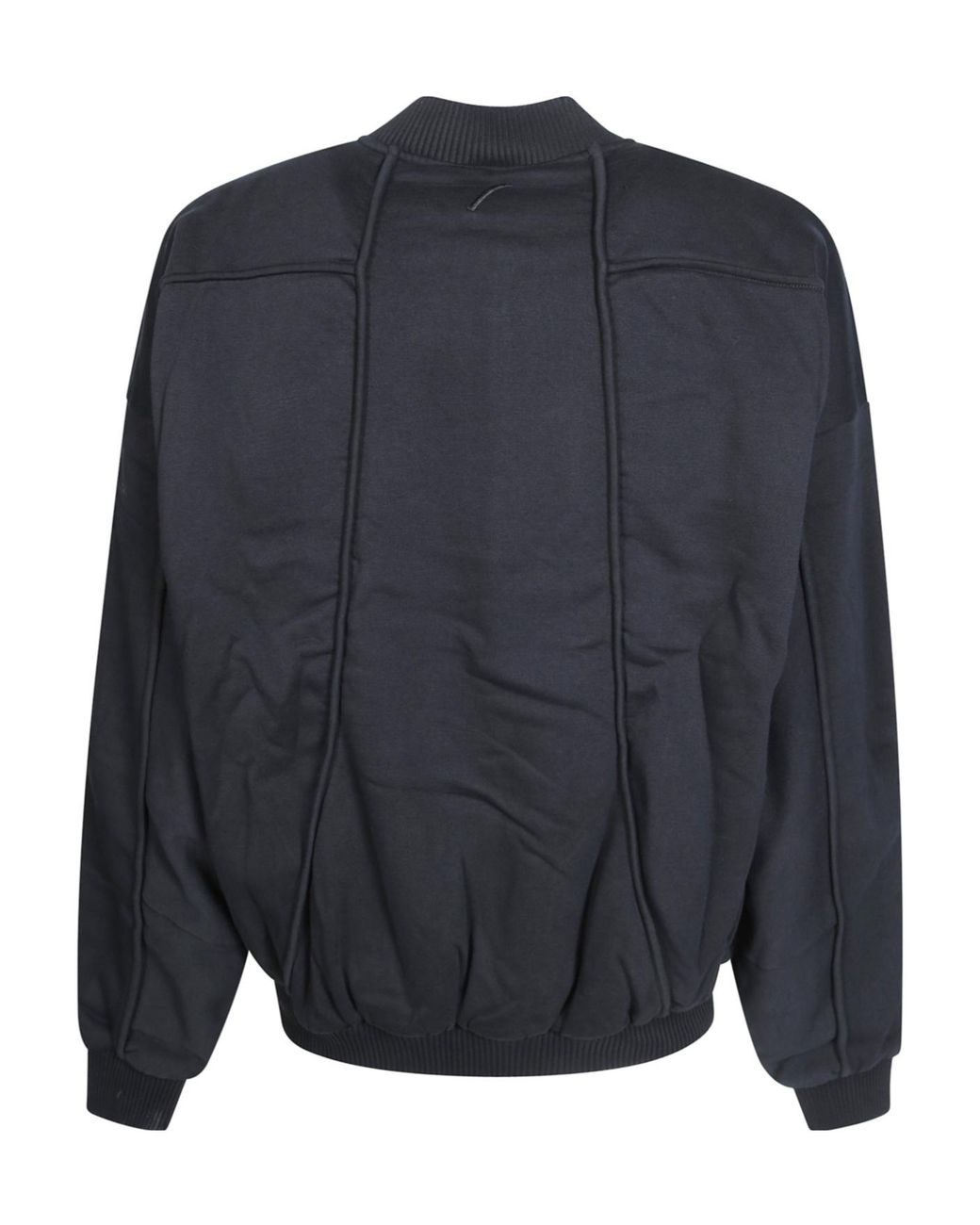 Thom Krom Black Bomber Sweat Jacket for men