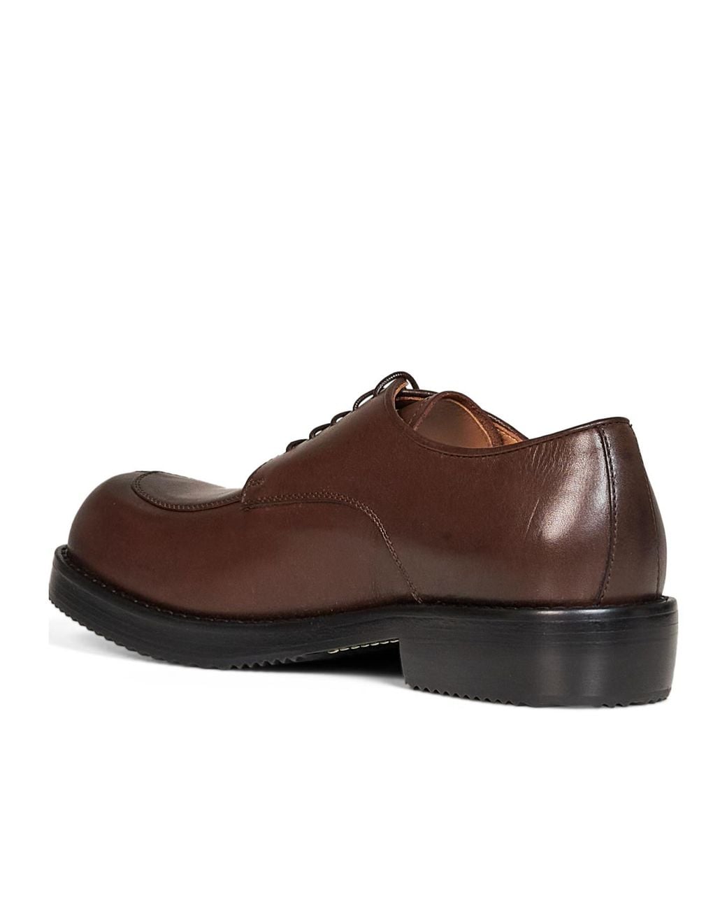 Dries Van Noten Brown Lace-Up Derby Shoes for men