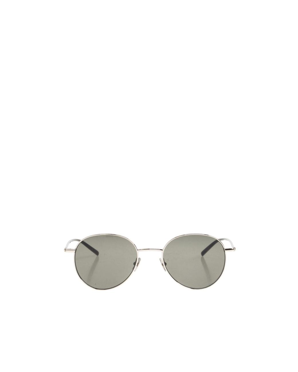 Saint Laurent Metallic Eyewear Oval Frame Sunglasses for men