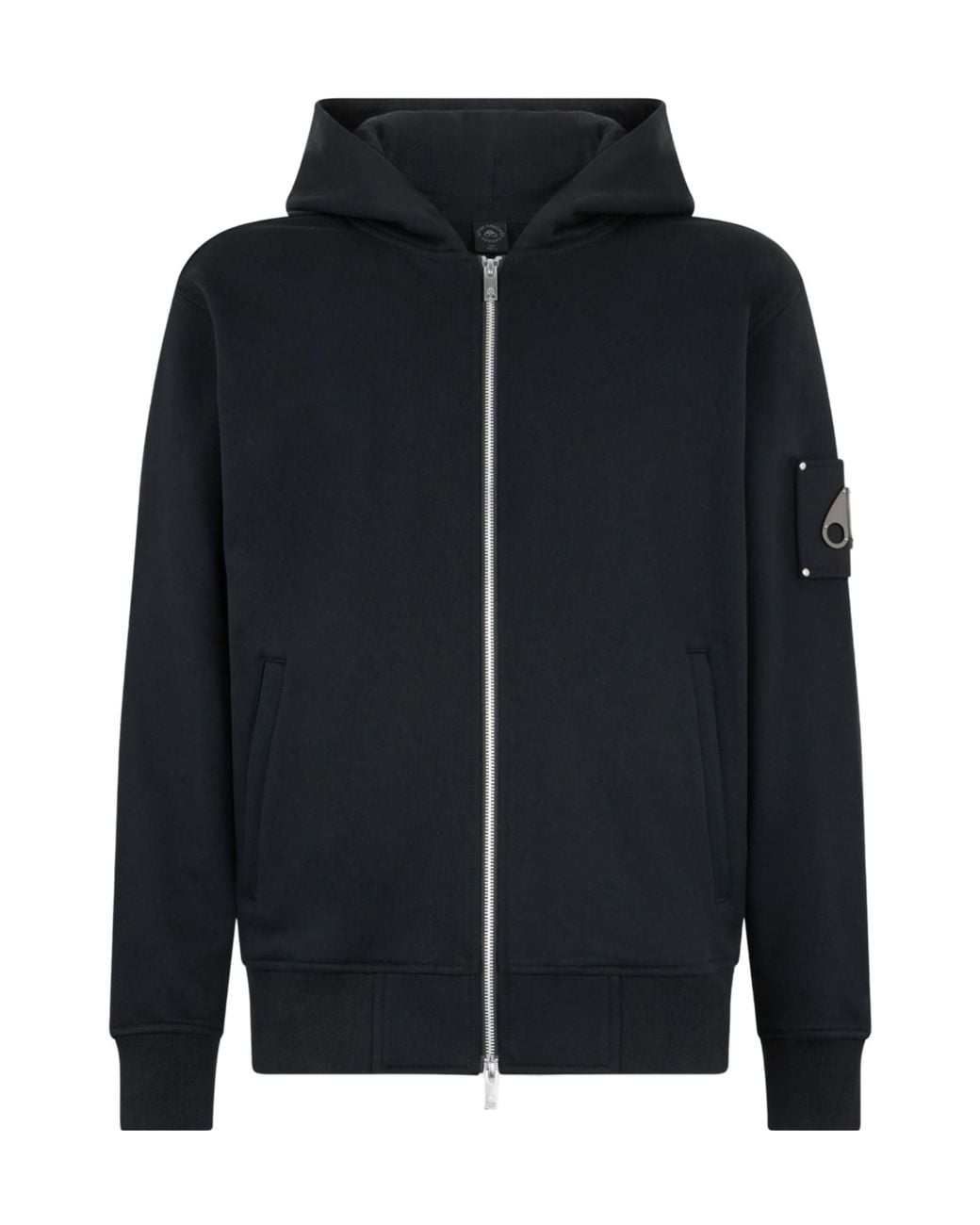 Moose Knuckles Black Hartsfield Zip-Up Hoodie for men
