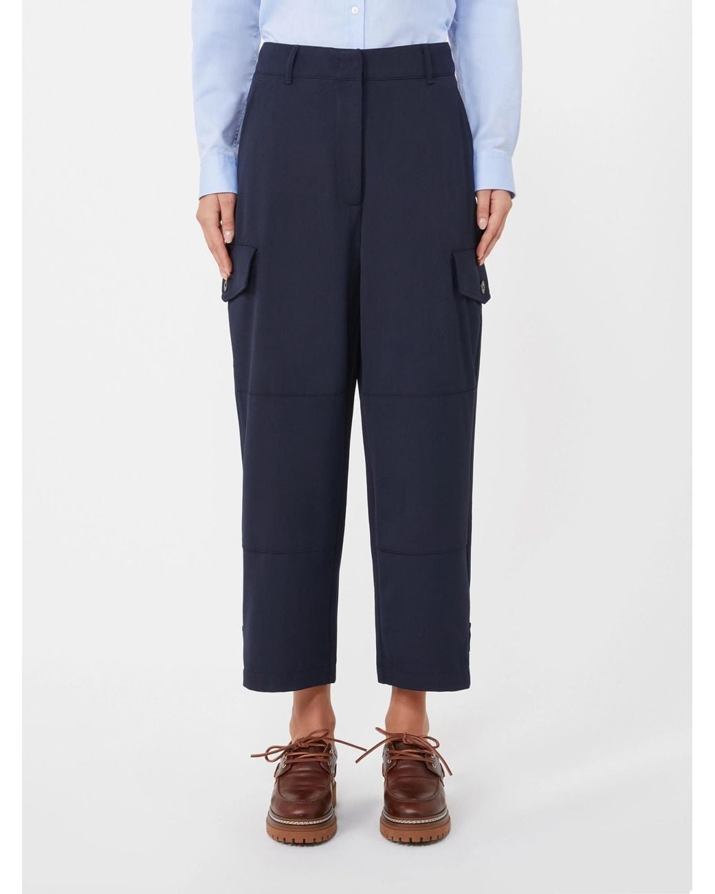Weekend by Maxmara Blue Aprile Cropped Trousers