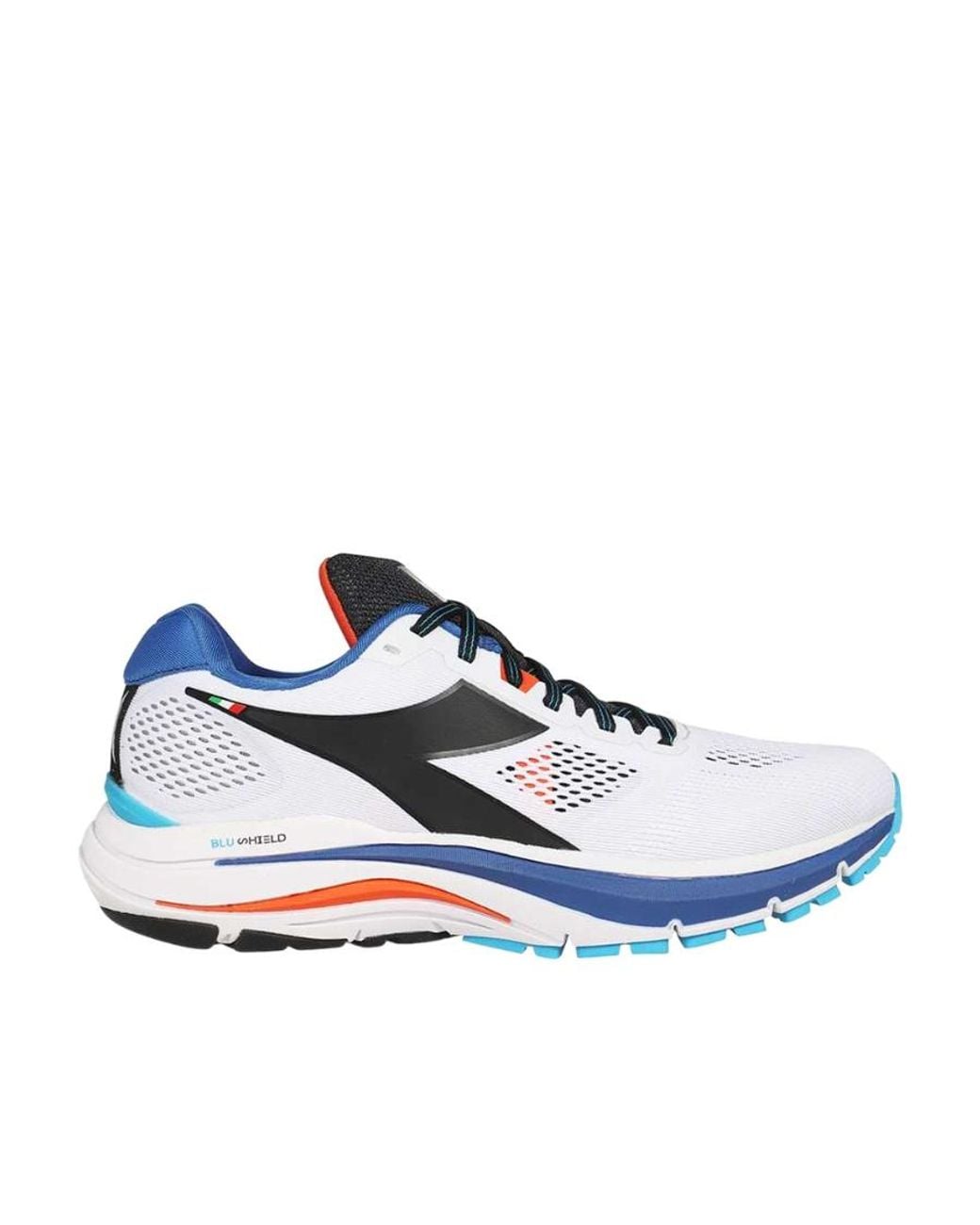 Diadora Blue Mesh Panel Low-Top Sneakers for men