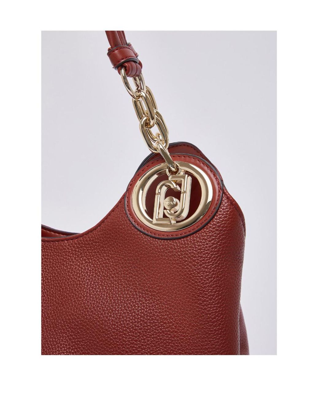 Liu Jo Red Chain Detail Shoulder Bag
