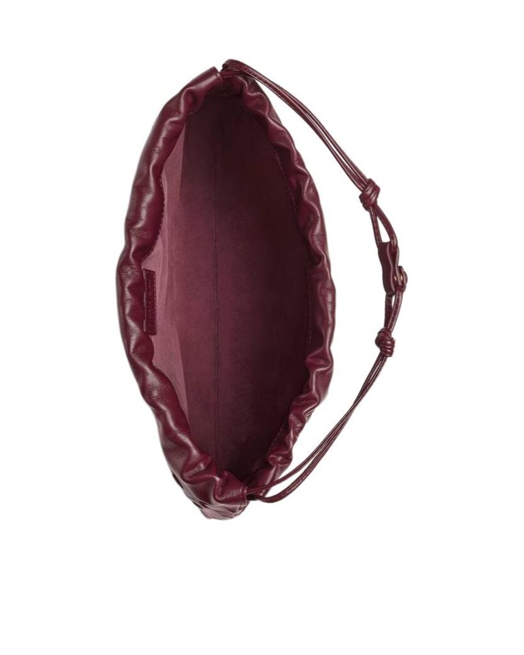 Bottega Veneta Red Intrecciato Drawstring Shoulder Bag