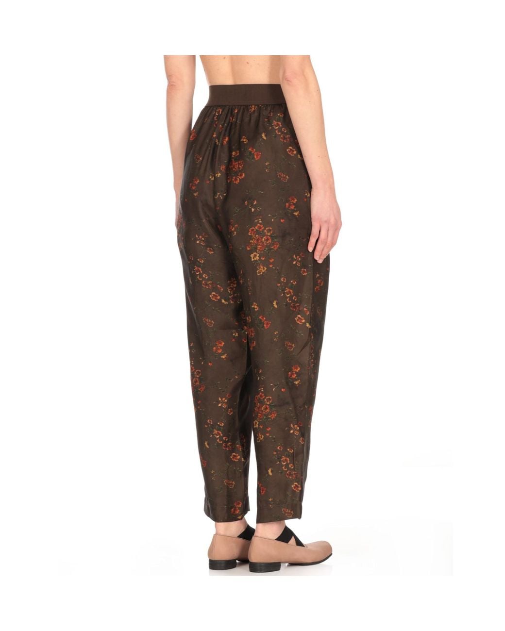 Uma Wang Brown Printed Casual Pants